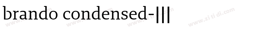 brando condensed字体转换